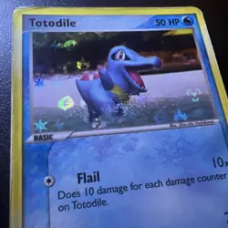2004 Pokemon Card EX-Hidden Legends Reverse Holo Totodile 79/101 HP - Image 2