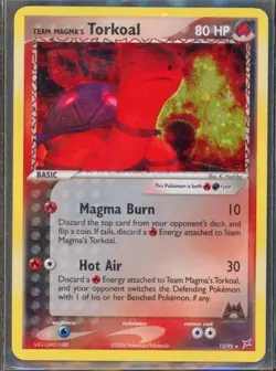 Pokemon Cards - Torkoal 12/95 - Team Magma & Team Aqua eBay Live Sun 5th 6:30pm - Image 1