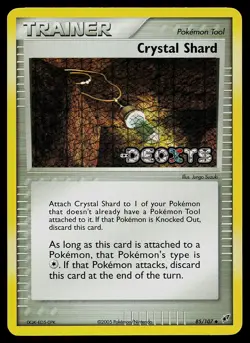Pokemon Card - Crystal Shard Deoxys 85/107 Reverse Holo Stamped - Image 1