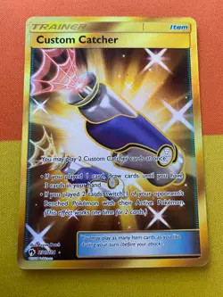 Custom Catcher 231/214 Secret Rare Lost Thunder Mint Pokemon Card - Image 1