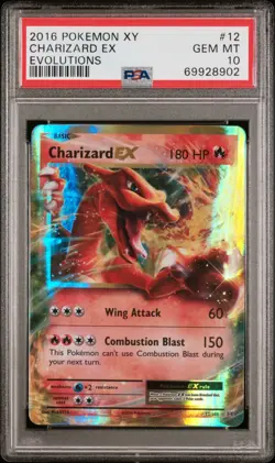 PSA 10 2016 Pokemon XY Evolutions Charizard EX 12/108 Graded Card 12/108 - Image 1