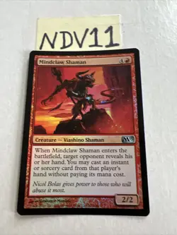 MTG FOIL Mindclaw Shaman - Magic 2013 Card # 142 - Image 1