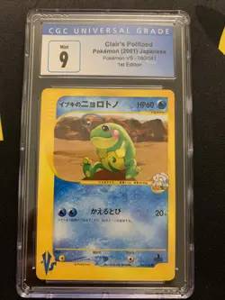 Clair’s Politoed 050/141 CGC 9 -Graded VS Pokemon Card- 1st Edition MINT PSA - Image 2