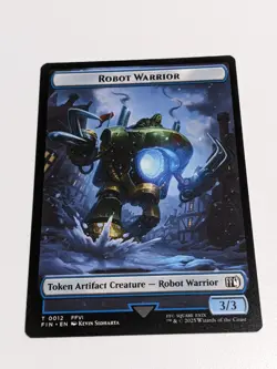 (4x) Sephiroth, One-Winged Angel / Robot Warrior Token: Final Fantasy MTG (NM) - Image 2