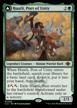 Huatli, Poet of Unity Foil - The Lost Caverns Of Ixalan MTG-NM - Image 1