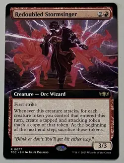 MTG Tarkir: Dragonstorm Commander Redoubled Stormsinger Creature RARE REG #0077 - Image 1