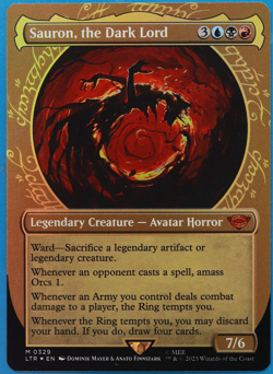 Sauron, the Dark Lord (Showcase) FOIL The Lord of the Rings NM 504554 ABUGames - Image 1