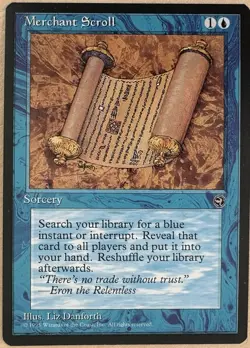 Merchant Scroll X1 Homelands Mtg Magic the Gathering - Image 1