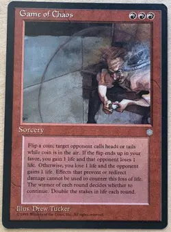 Game of Chaos X1 Ice Age Mtg Magic the Gathering - Image 1