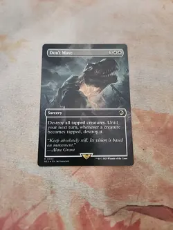 Don't Move Borderless Foil Universes Beyond Jurassic World MTG NM - Image 1
