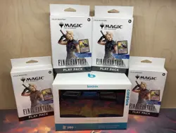 Magic the Gathering Final Fantasy Play Pack Lot - Including Deck Box - New - Image 1