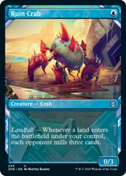 Ruin Crab - Foil - Showcase - Zendikar Rising #295 MTG Magic The Gathering - Image 1