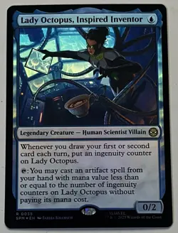 MTG Marvel’s Spider-Man Lady Octopus Legendary Creature RARE FOIL #0035 - Image 1