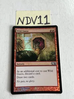 MTG FOIL Wild Guess Magic 2014 M14 Common NM - x1 - Image 1