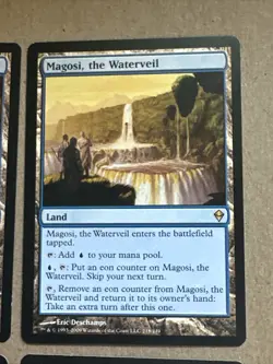 Magosi The Waterveil x4 Zendikar Ex Condition See Pic Front Back - Image 2