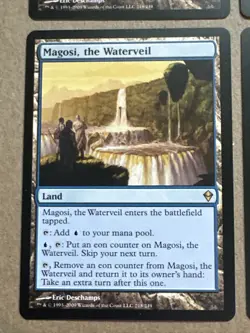 Magosi The Waterveil x4 Zendikar Ex Condition See Pic Front Back - Image 4