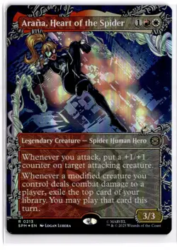 MTG FOIL Arana, Heart of the Spider (Borderless) R 213 NM - Image 1