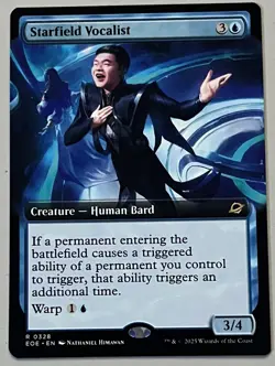 MTG Edge of Eternities Starfield Vocalist Creature RARE REGULAR #0328 - Image 1