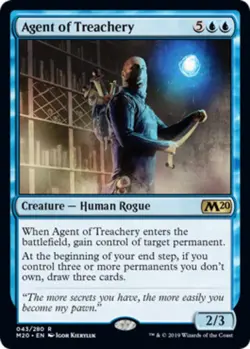 1x Agent of Treachery Light Play, English Core Set 2020 MTG Magic - Image 1