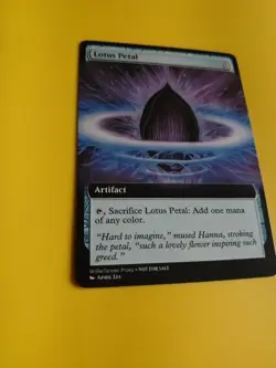 Lotus Petal Artifact Baa BoonU MTG Card. Altered Art. Not Real as pictured. - Image 4