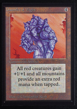 Gauntlet of Might Magic Card International Collectors' Edition ICE MTG - Image 1