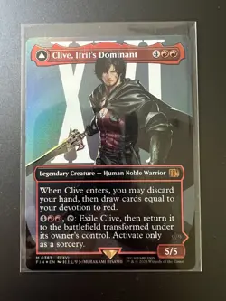 Clive, Ifrit's Dominant (0385) (Borderless) Final Fantasy Foil - Image 1
