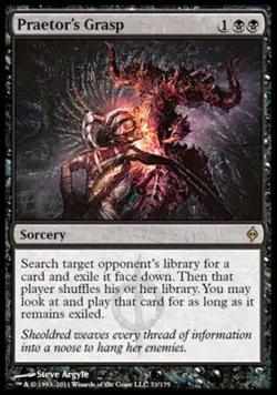 MTG English Praetor's Grasp NM Normal New Phyrexia - Image 1