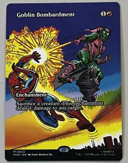 MTG Marvel Universe Goblin Bombardment Enchantment MYTHIC REGULAR #0023 - Image 1