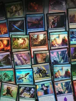 74 Mixed MTG Foil Cards Only Lot Inc Sepfoil3 RTR,Ktk,Nyx,Many Basic land - Image 4