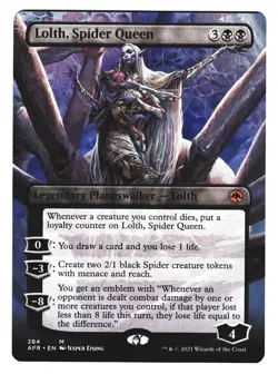 Magic The Gathering - Forgotten Realms AFR 2021 - #284 Lolth, Spider Queen NM x1 - Image 1