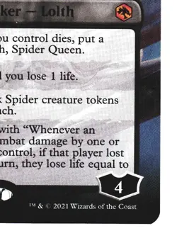 Magic The Gathering - Forgotten Realms AFR 2021 - #284 Lolth, Spider Queen NM x1 - Image 5