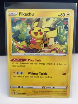 Pokemon TCG Pikachu Sword & Shield - Lost Origin 052/196 Regular Common MINT - Image 1