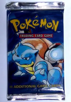Pokemon Base Set Blastoise Booster Pack - Image 1