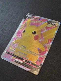 Pokemon TCG Vivid Voltage Pikachu v 170/185 Full Art Rare Near Mint Condition - Image 2