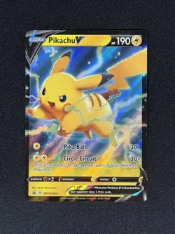 Pikachu V SWSH063 Full Art Holo 063 Pokemon 2022 Black Star Promo Near Mint NM - Image 2