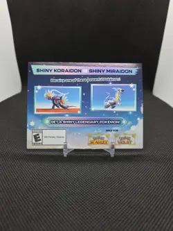 Pokemon Scarlet And Violet Game Code for Shiny Koraidon or Miraidon UNSCRATCHED - Image 1