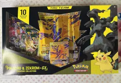 Pokemon TCG Pikachu and Zekrom GX Tag Team Premium Collection Evolving Skies - Image 1