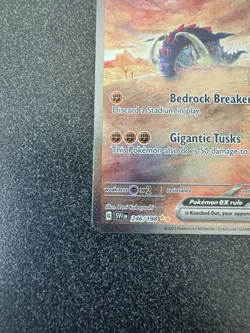 2023 Pokemon TCG Great Tusk EX 246/198 SV01 Special Illustration Rare - Image 5