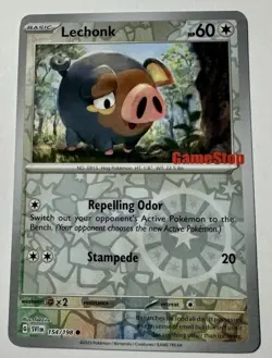 Lechonk 154/198 Pokemon Scarlet Violet Gamestop Stamped Promo Card - NM - Image 1