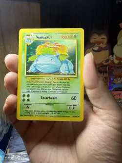 1999 Venusaur 15/102 Base Set Holo Rare - Vintage WoTC Pokemon TCG LP- - Image 1
