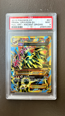 PSA 9 Primal Groudon EX #97/98 2015 Pokemon XY Ancient Origins Full Art 2015 - Image 1