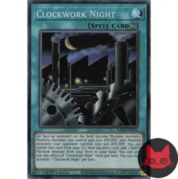 Yugioh Clockwork Night RA03-EN071 Super Rare 1st Edition NM - Image 1