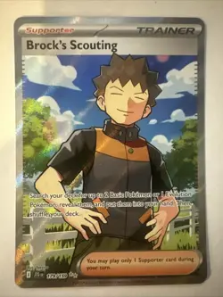 Brock's Scouting 179/159 Sv09: Journey Together Pokemon Card - Image 1