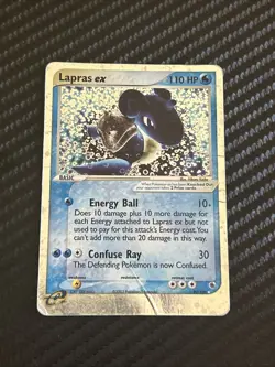Pokemon TCG Lapras EX Holo Damage Card 99/109 Ruby and Sapphire - Image 1