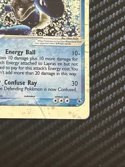 Pokemon TCG Lapras EX Holo Damage Card 99/109 Ruby and Sapphire - Image 4