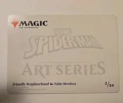 Friendly Neighborhood Art Card #2/54 MTG Spider-Man Gold Stamped Signature - Image 3