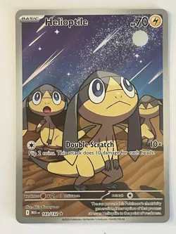 Helioptile 143/132 Illustration Rare Mega Evolutions Pokemon Card - Near Mint - Image 1