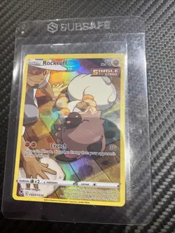 Pokemon TCG Rockruff TG07/TG30 Full Art Holo Card Silver Tempest - Image 1