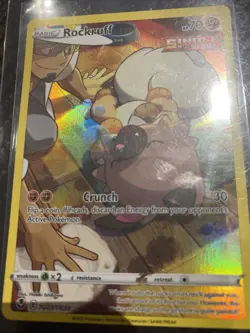 Pokemon TCG Rockruff TG07/TG30 Full Art Holo Card Silver Tempest - Image 4