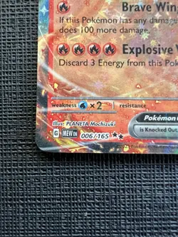 Pokemon TCG Scarlet & Violet Charizard EX Card 006/165 NM Condition - Image 5